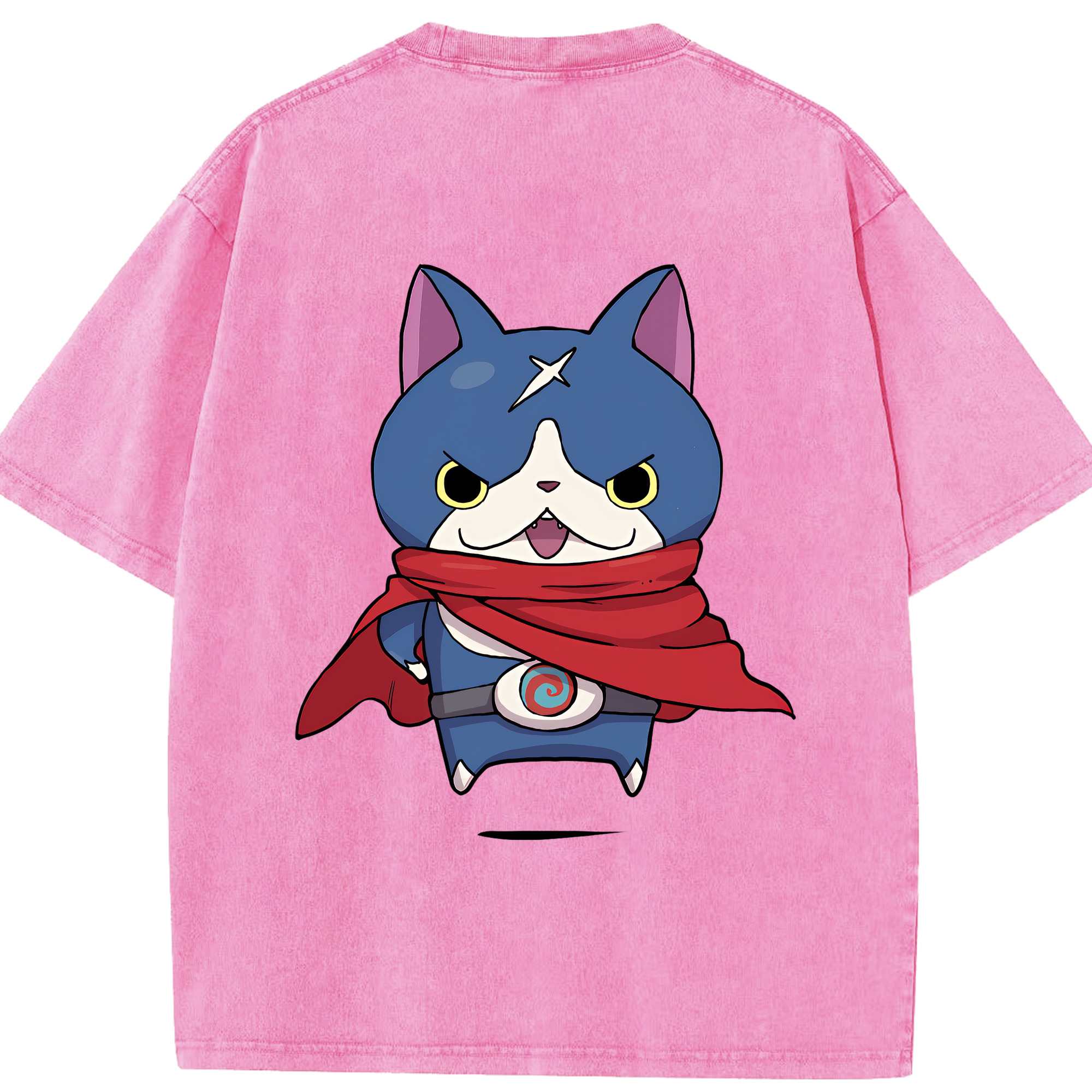 （画像用） 妖怪ウォッチ Yo-kai Watch 綿100% ヴィンテージ風 半袖Tシャツ（背面プリント）
